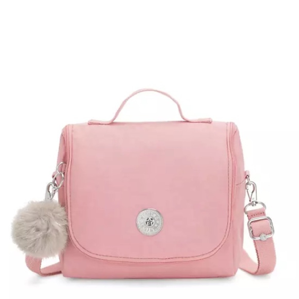 NWT Kipling KICHIROU Insulated Water Resistant Lunch Bag Crossbody Rose Pink